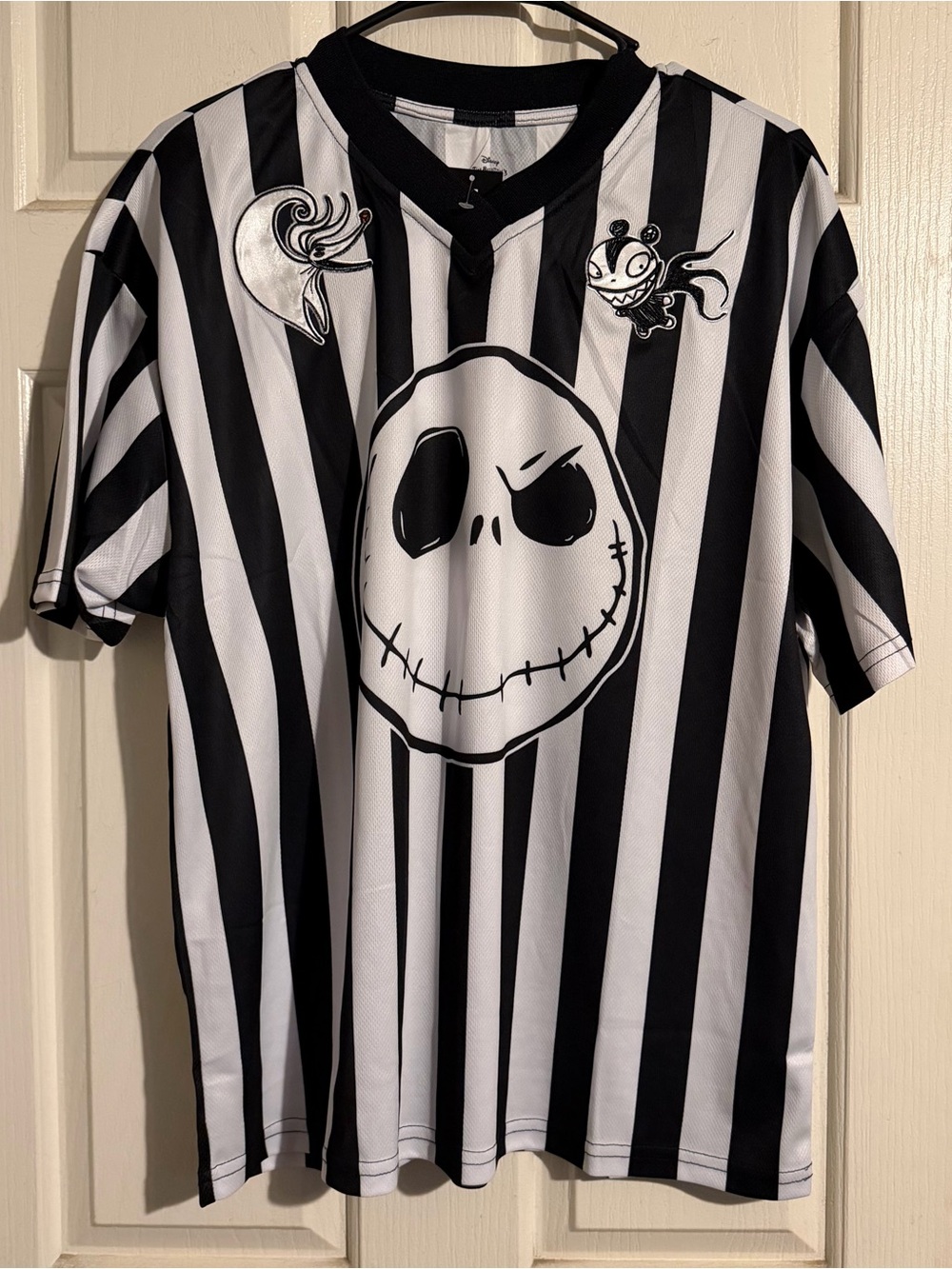 Black & White Striped Jack Skellington Jersey